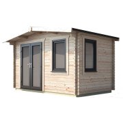 8x12 Power Chalet Log Cabin | Scandinavian Timber